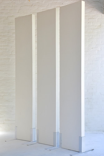 009 Panels - Tall white on stands